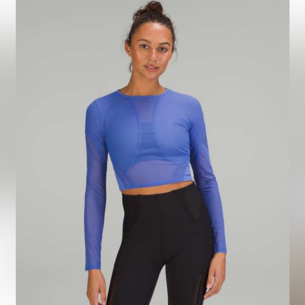 lululemon Mesh Panelled Training Long Sleeve Shirt
